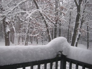 porch snow