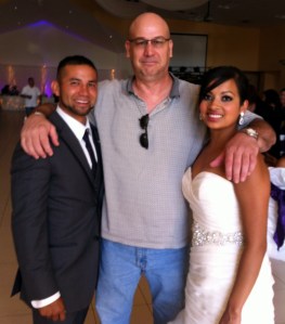 The beautiful couple, my nephew Marcos Tapia and his new bride Julie
